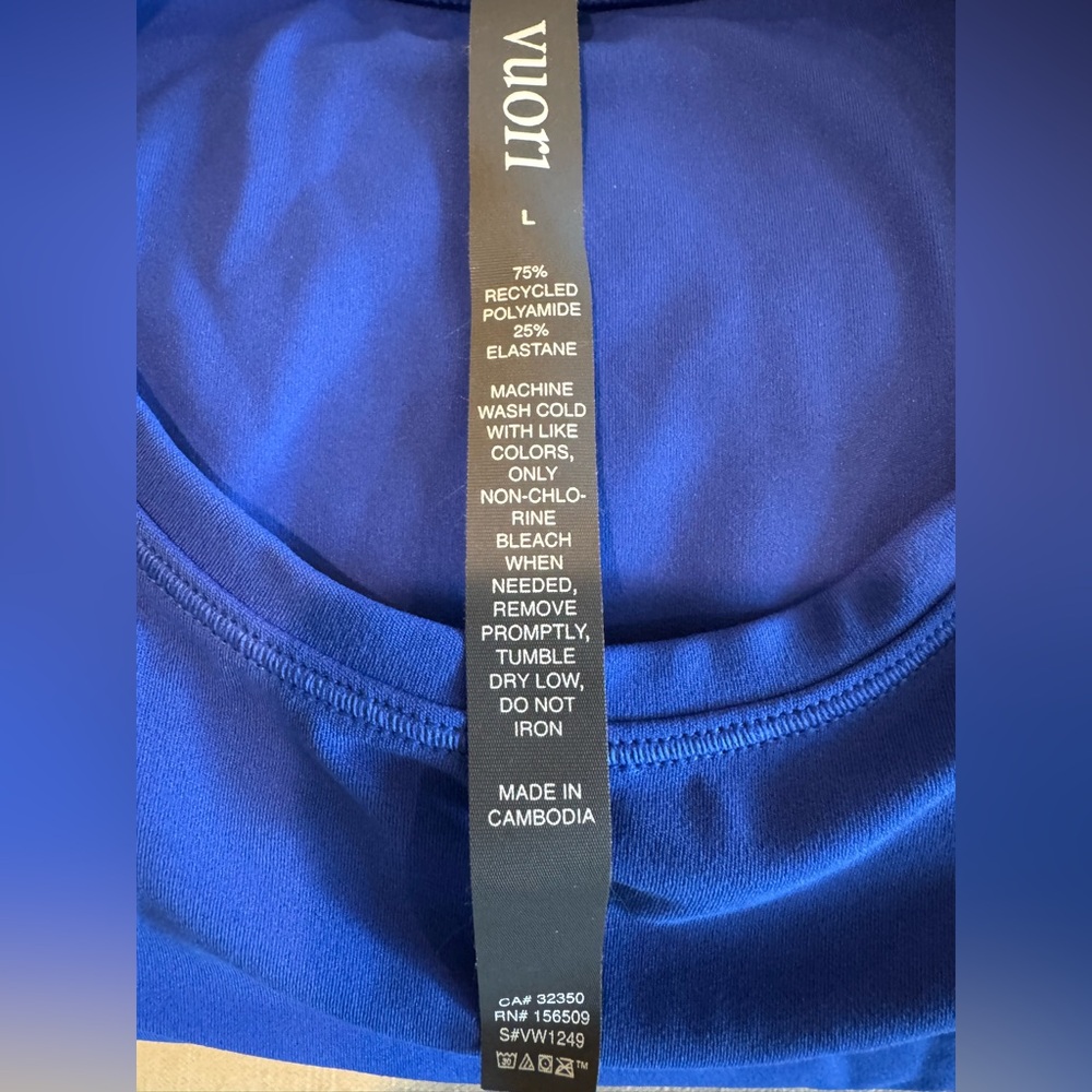 Vuori All the Feels crew tank in Copenhagen sz Large - Picture 3 of 4